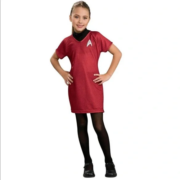 🔥Bundle🔥 2 Star Trek Halloween Costumes Captain Kirk & Lt. Uhura siblings kids - Picture 3 of 9